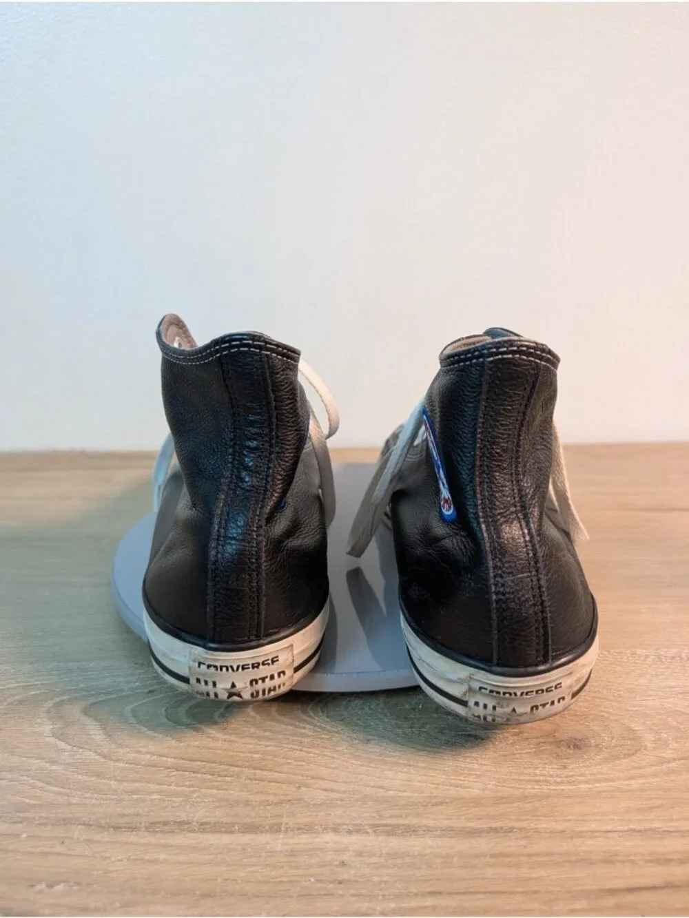 Converse Chuck Taylor All Star Leather High Top Black 1S581 Men's Sneaker 9.5 - Picture 6 of 10